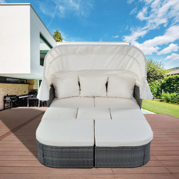 Tinlee 61.4'' Wide Outdoor Patio Daybed - Image 2