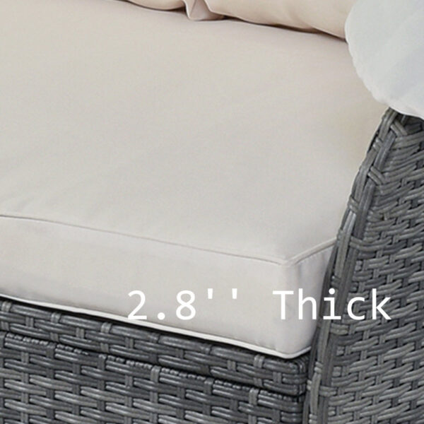 Tinlee 61.4'' Wide Outdoor Patio Daybed - Image 4
