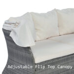 Tinlee 61.4'' Wide Outdoor Patio Daybed - Image 5