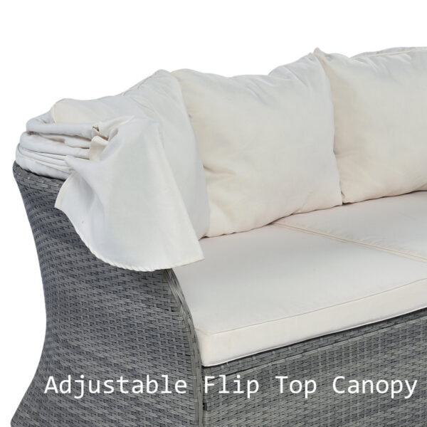 Tinlee 61.4'' Wide Outdoor Patio Daybed - Image 5