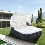 Tinlee 61.4'' Wide Outdoor Patio Daybed - Image 3
