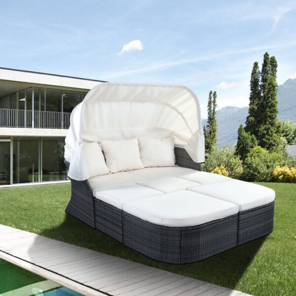 Tinlee 61.4'' Wide Outdoor Patio Daybed - Image 3
