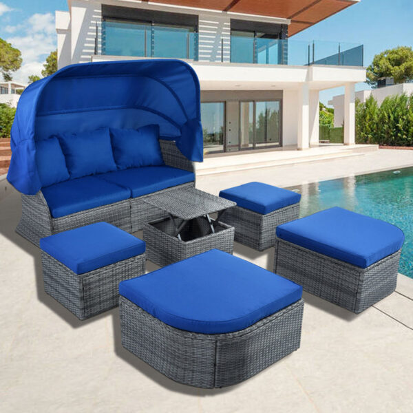 Tinlee 61.4'' Wide Outdoor Patio Daybed - Image 9