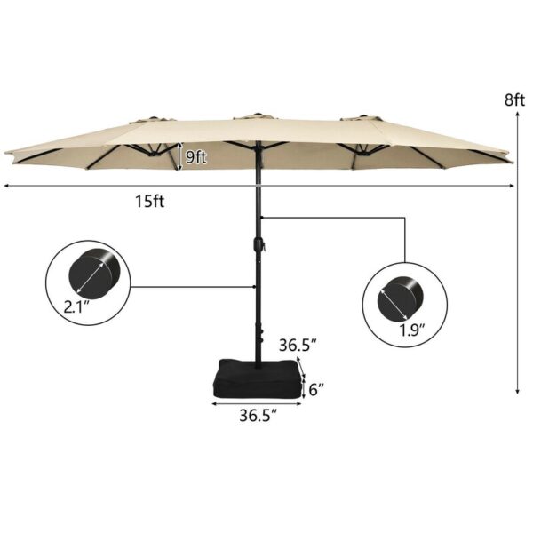 Toby 180'' Market Umbrella - Image 8