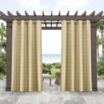 Tommy Bahama Indoor/Outdoor Mosaic Light Filtering Grommet Top Curtain Panel Pair - Image 9