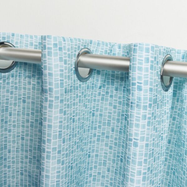 Tommy Bahama Indoor/Outdoor Mosaic Light Filtering Grommet Top Curtain Panel Pair - Image 3
