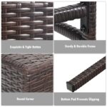 Topbuy Bar Set with Iron Frame and Wicker - Image 8