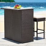 Topbuy Bar Set with Iron Frame and Wicker - Image 10