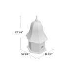 Tornig Decorative 27.3 in x 14.5 in x 15 in Bird House - Image 6
