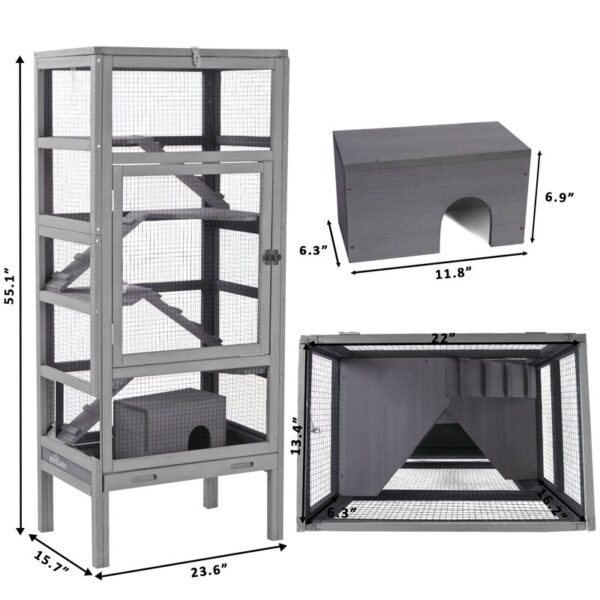 Torrence Weather Resistant Mouse Hutch with Ramp - Image 2
