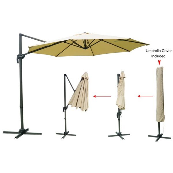 Tottenham 116'' Cantilever Umbrella - Image 4