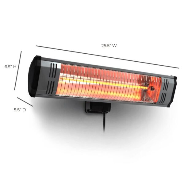 Tradesman Outdoor 1500 Watt Electric Mounted Patio Heater - Image 5
