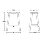 Traditional Garden 24.75" Patio Bar Stool - Image 8