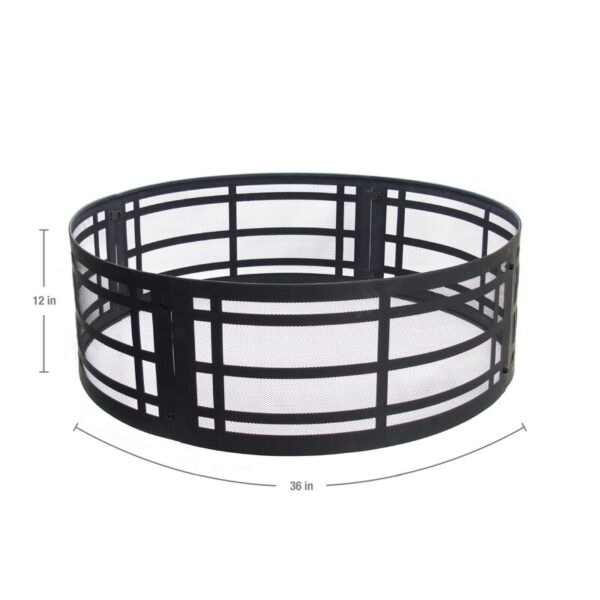 Transient 12'' H x 36'' W Steel Wood Burning Outdoor Fire Ring - Image 4
