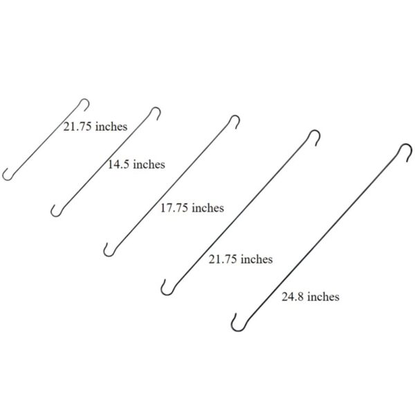 Tree Hanging Hook-Metal-Up to 24.8 Inch-Bird Feeder/Plants-No Tool-Set/5 (Set of 5) - Image 7