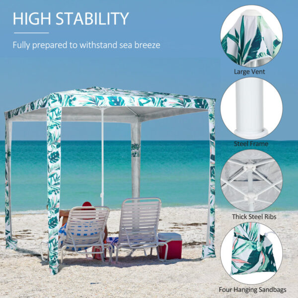 Treva 94.8'' Square Beach Umbrella - Image 4