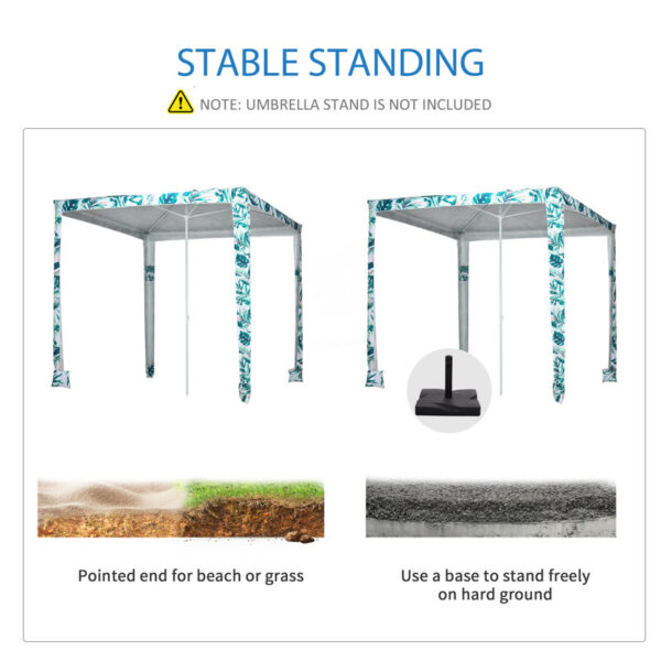 Treva 94.8'' Square Beach Umbrella - Image 6