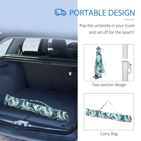 Treva 94.8'' Square Beach Umbrella - Image 3