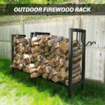 Tryrion 24.4'' W Metal Log Rack - Image 2