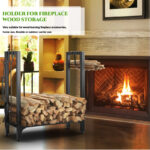 Tryrion 24.4'' W Metal Log Rack - Image 3