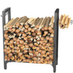Tryrion 24.4'' W Metal Log Rack
