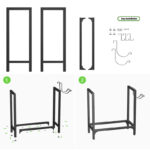 Tryrion 24.4'' W Metal Log Rack - Image 6