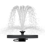 Tucker Murphy Petâ„¢ Solar Bird Bath And Water Fountain With 4 Different Nozzle Heads - Perfect For Bird Baths And Small Ponds - Image 2