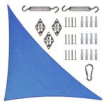 Turquoise 12' X 17' X 12' Triangle Shade Sail - Image 9