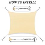 Turquoise 20' Triangle Shade Sail - Image 2