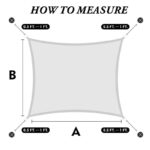 Turquoise 20' Triangle Shade Sail - Image 4