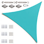 Turquoise 20' Triangle Shade Sail