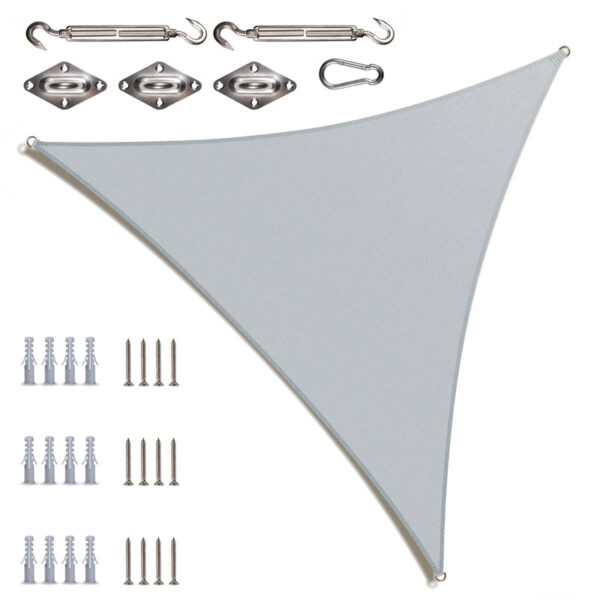 Turquoise 20' Triangle Shade Sail - Image 8