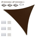 Turquoise 20' Triangle Shade Sail - Image 7