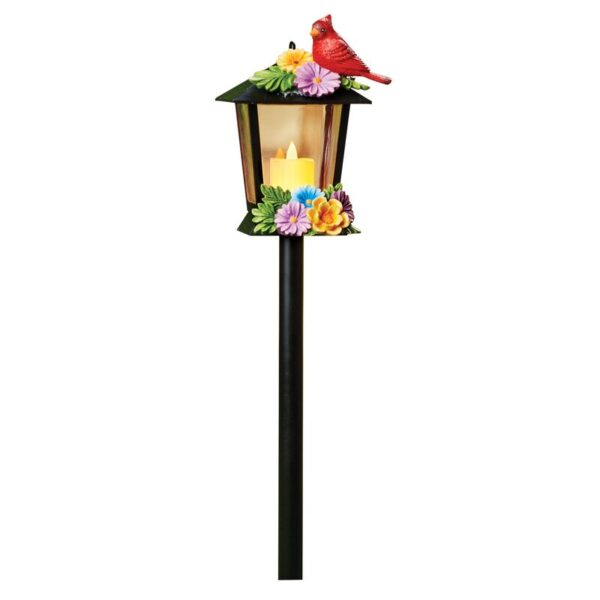 Tyndall Cardinal Solar Lantern Garden Stake - Image 2