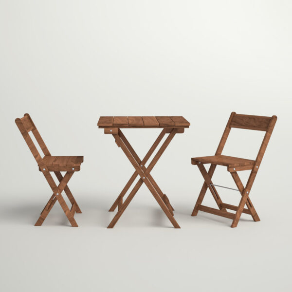 Tynemouth Square 2 - Person Outdoor Dining Set - Image 4