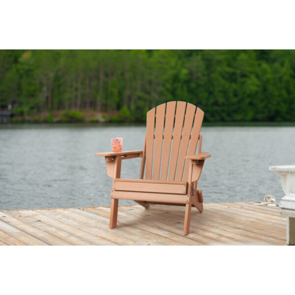 Unicoi Plastic Folding Adirondack Chair - Image 2
