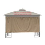 Universal Gazebo Privacy Panel Side Wall - Image 3
