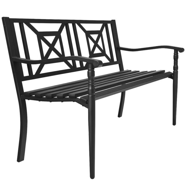 Velma Metal Outdoor Bench - Image 4