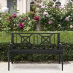 Velma Metal Outdoor Bench - Image 2