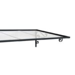 Venus 4' 5" W x 2' 11" D Slope Door Awning in Dark Gray - Image 3