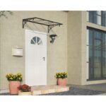 Venus 4' 5" W x 2' 11" D Slope Door Awning in Dark Gray - Image 2