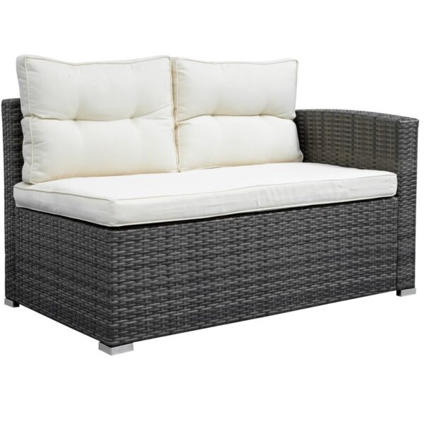Verduzco Wicker/Rattan 4 - Person Seating Group with Cushions - Image 8