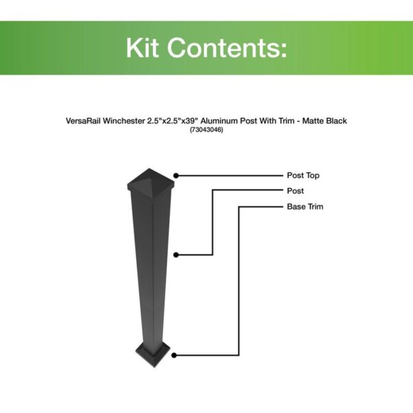 VersaRail Aluminum Post with Trim - Image 6
