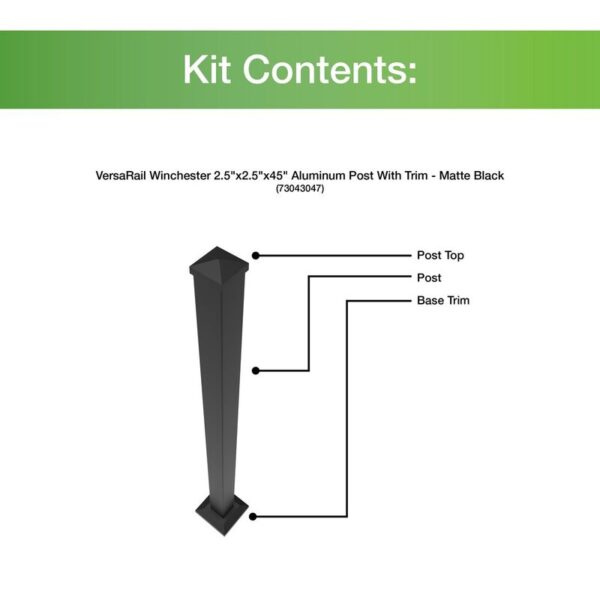 VersaRail Aluminum Post with Trim - Image 5
