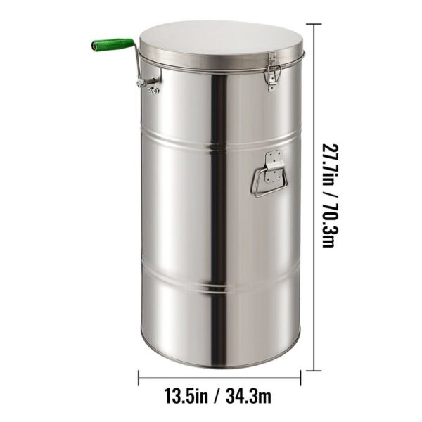 VEVOR 2 Frame Stainless Steel Honey Extractor Spinner Honeycomb Beekeeping 28.34 - Image 3