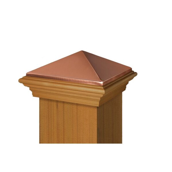 Victoria Large High Point Copper Post Cap - Image 2