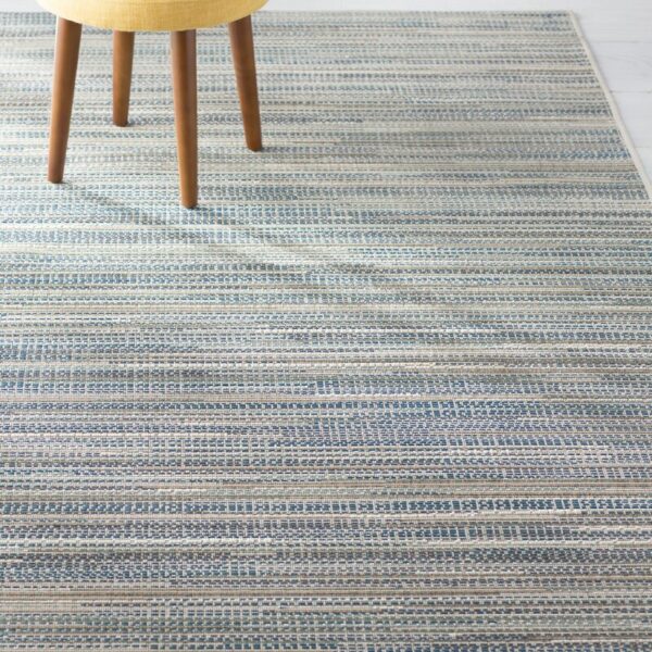 Victorine Flatweave Sand/ Turquoise/ Azure Blue Indoor/Outdoor Rug - Image 3