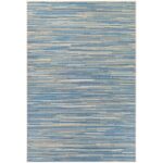 Victorine Flatweave Sand/ Turquoise/ Azure Blue Indoor/Outdoor Rug - Image 2