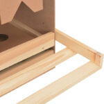 Vidaxl Chicken Laying Nest 3 Compartments 28.3"X13"X21.3" Solid Pine Wood - Image 4