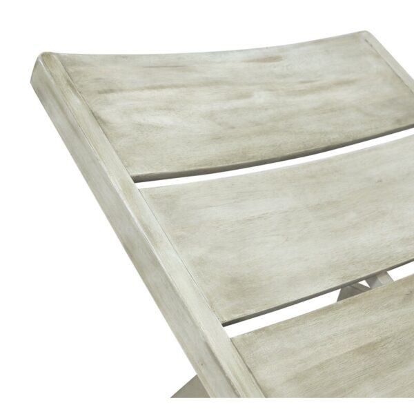 Vinita Outdoor Acacia Chaise Lounge Set - Image 5